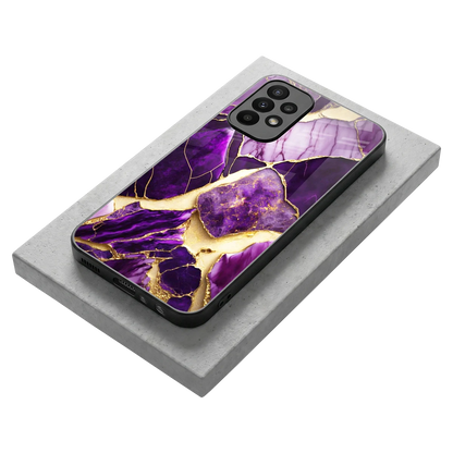 Regal Quartz stylish phone case for samsung galaxy a23 | glossy glass and slim fit