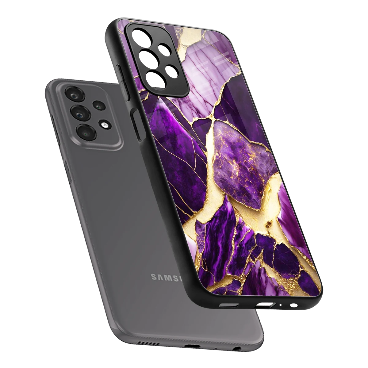 Regal Quartz sleek samsung galaxy a23 cover with tempered glass back and TPU edges