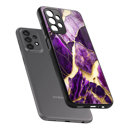 Regal Quartz sleek samsung galaxy a23 cover with tempered glass back and TPU edges