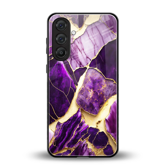 Regal Quartz back phone cover | glass case for samsung galaxy m35 5g