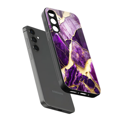 Regal Quartz sleek samsung galaxy m35 5g cover with tempered glass back and TPU edges