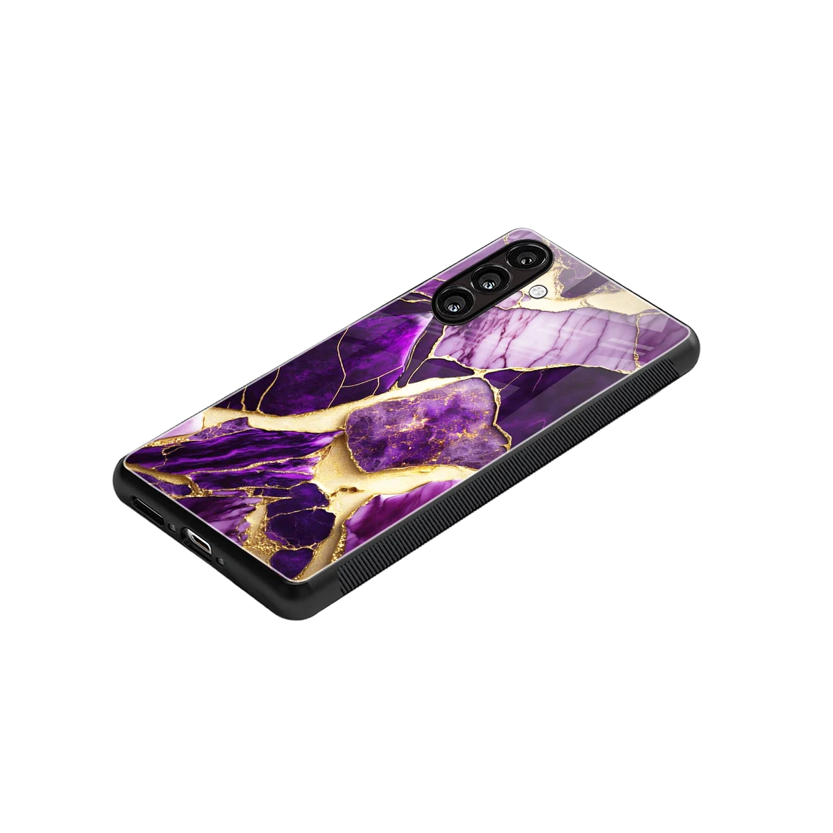 Regal Quartz stylish phone case for samsung galaxy m35 5g | glossy glass and slim fit