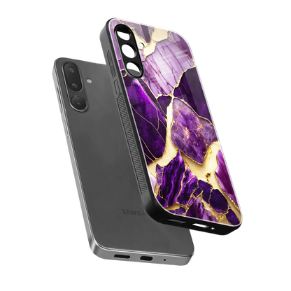 Regal Quartz sleek samsung galaxy m36 5g cover with tempered glass back and TPU edges