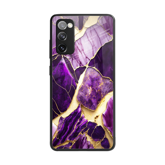 Regal Quartz back phone cover | glass case for samsung galaxy s20 fe