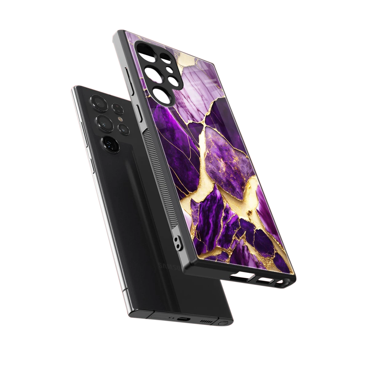 Regal Quartz sleek samsung galaxy s23 ultra cover with tempered glass back and TPU edges