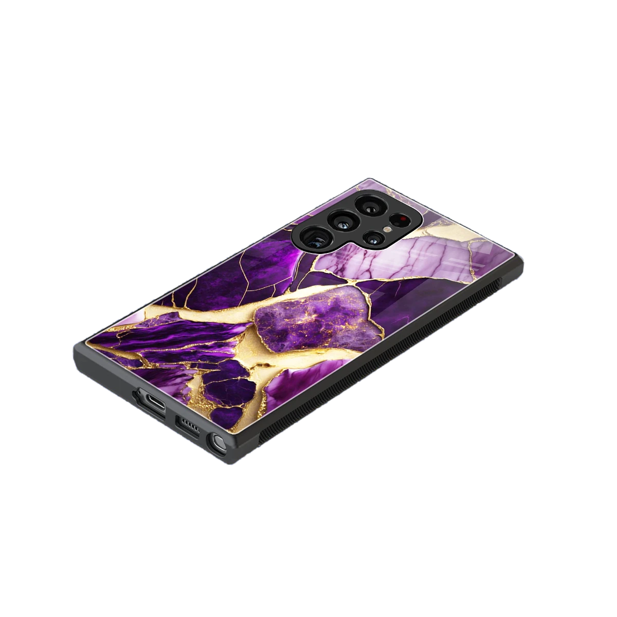 Regal Quartz stylish phone case for samsung galaxy s24 ultra | glossy glass and slim fit