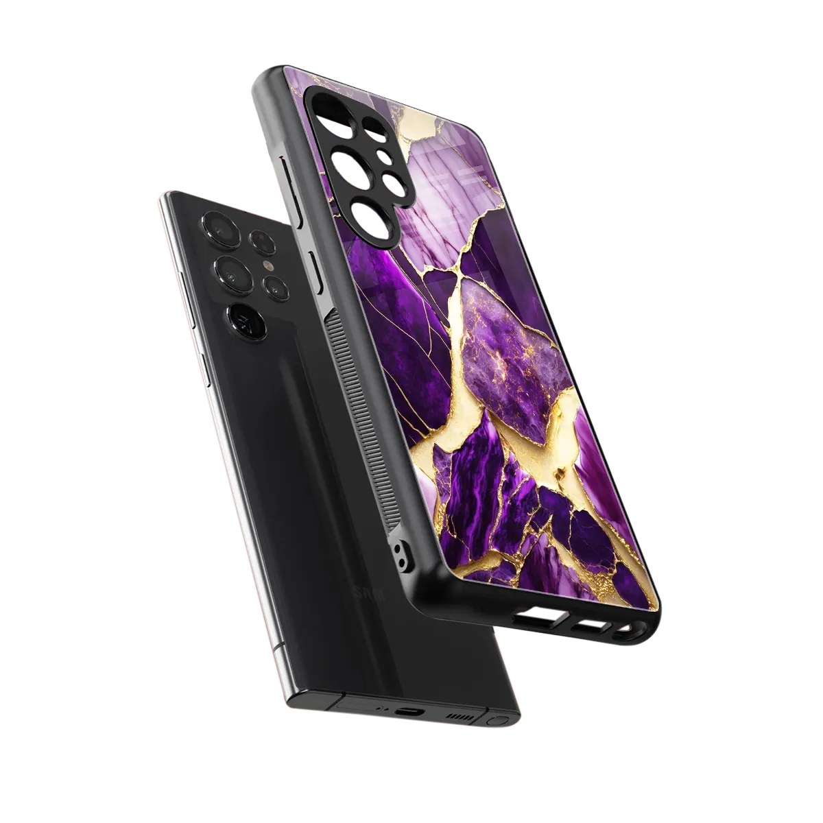 Regal Quartz sleek samsung galaxy s25 ultra cover with tempered glass back and TPU edges