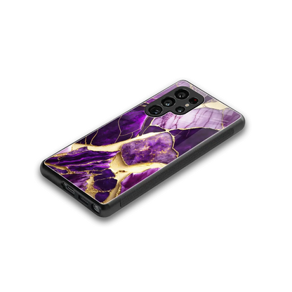 Regal Quartz stylish phone case for samsung galaxy s25 ultra | glossy glass and slim fit