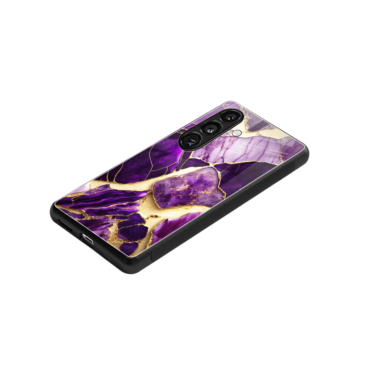 Regal Quartz stylish phone case for samsung galaxy s24 | glossy glass and slim fit