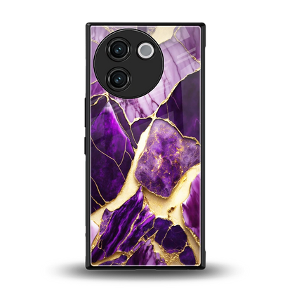 Regal Quartz back phone cover | glass case for vivo v30e