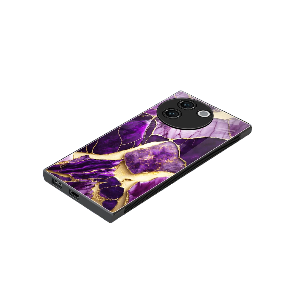 Regal Quartz stylish phone case for vivo v30e | glossy glass and slim fit