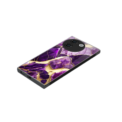 Regal Quartz stylish phone case for vivo v30e | glossy glass and slim fit