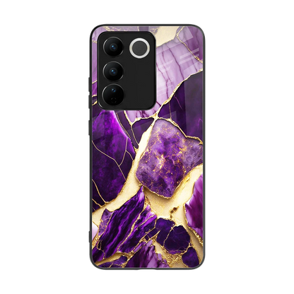 Regal Quartz back phone cover | glass case for vivo v27 5g
