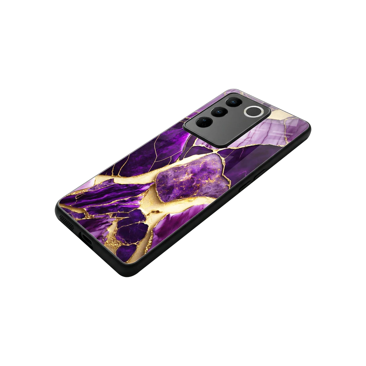 Regal Quartz stylish phone case for vivo v27 5g | glossy glass and slim fit