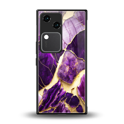 Regal Quartz back phone cover | glass case for vivo v30