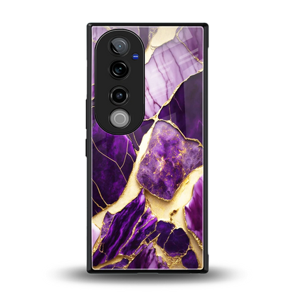 Regal Quartz back phone cover | glass case for vivo v40 pro