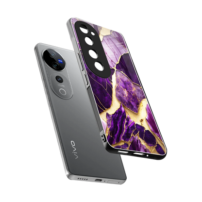 Regal Quartz sleek vivo v40 pro cover with tempered glass back and TPU edges