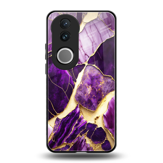 Regal Quartz back phone cover | glass case for vivo v50