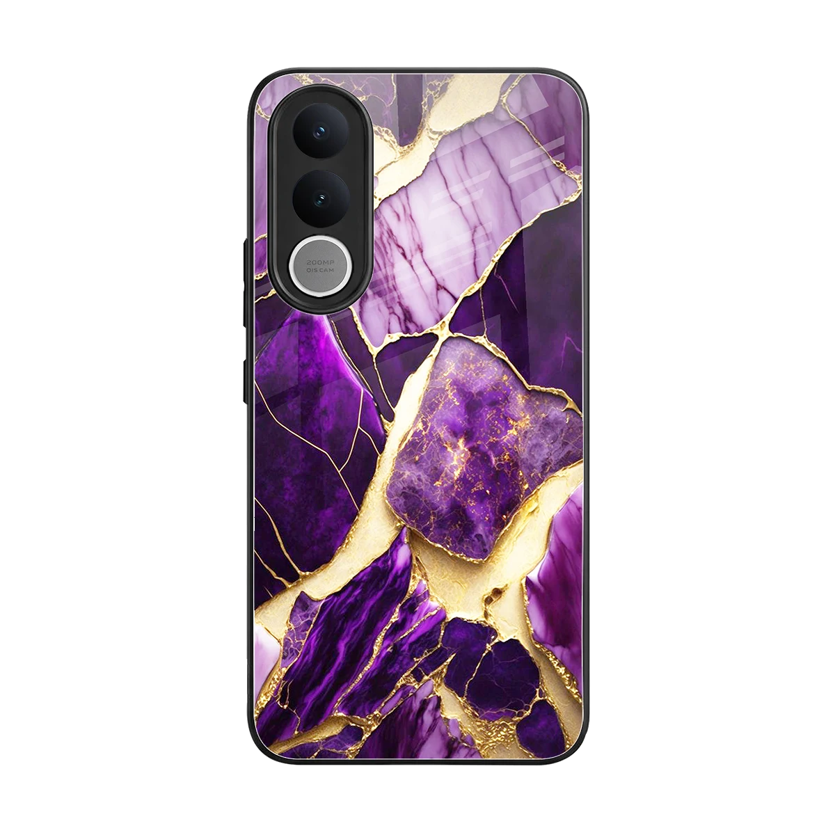 Regal Quartz back phone cover | glass case for vivo v70 fe