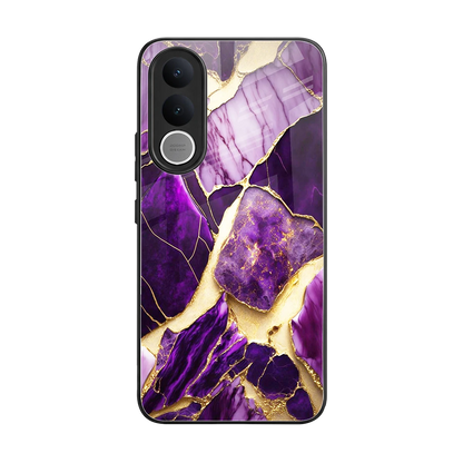 Regal Quartz back phone cover | glass case for vivo v70 fe
