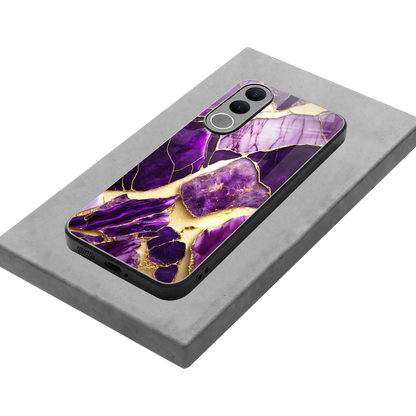 Regal Quartz stylish phone case for vivo v70 fe | glossy glass and slim fit
