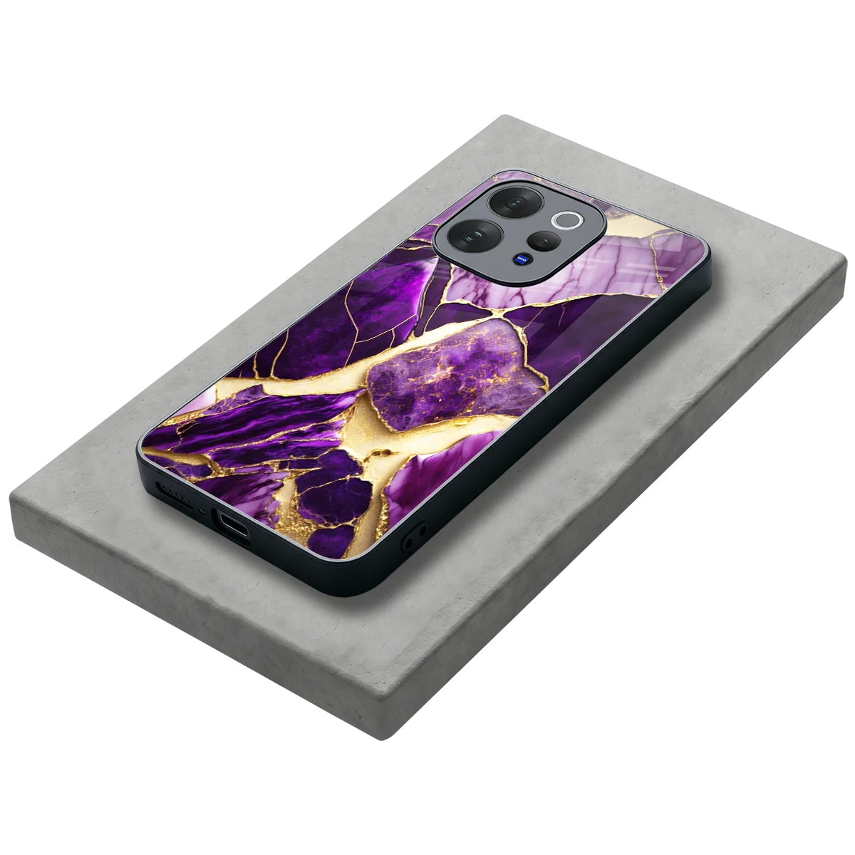 Regal Quartz stylish phone case for vivo v70 elite | glossy glass and slim fit