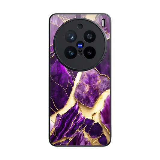 Regal Quartz back phone cover | glass case for vivo x200 pro