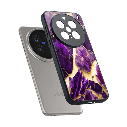 Regal Quartz sleek vivo x200 pro cover with tempered glass back and TPU edges