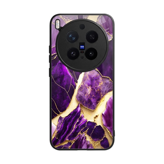 Regal Quartz back phone cover | glass case for vivo x300 pro