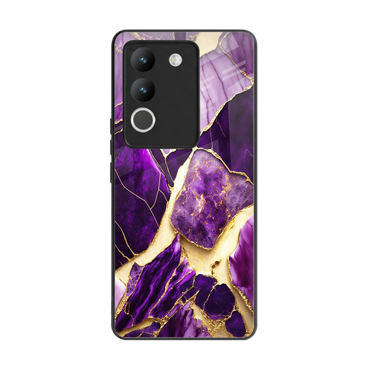 Regal Quartz back phone cover | glass case for vivo y200 5g