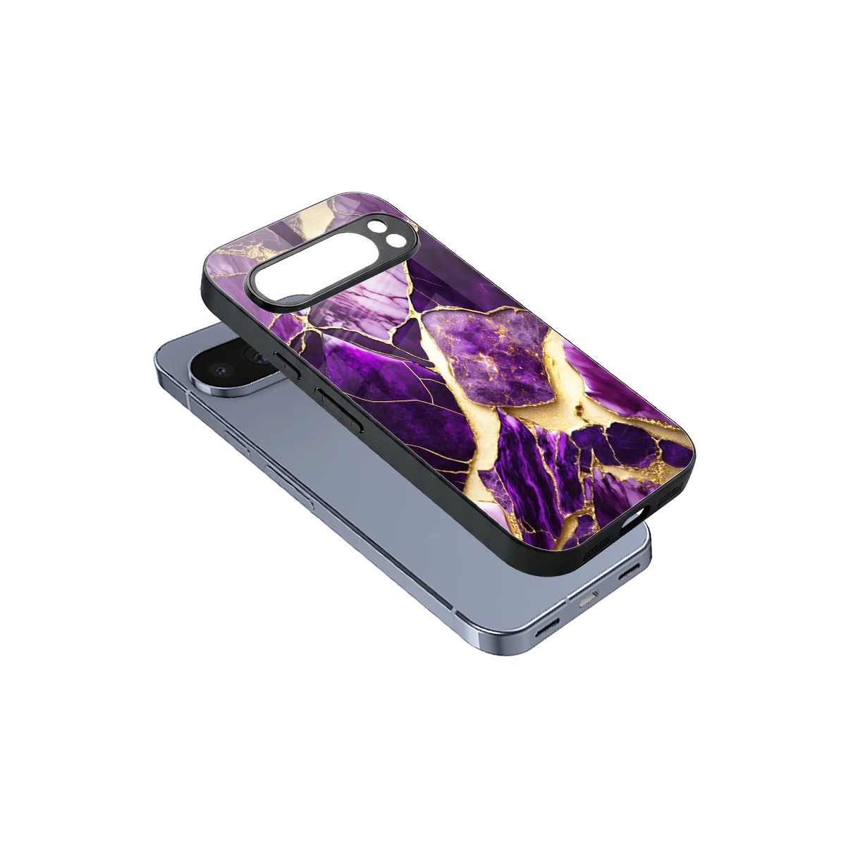 Regal Quartz sleek google pixel 10 pro cover with tempered glass back and TPU edges