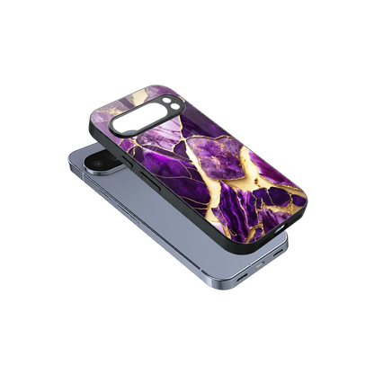 Regal Quartz sleek google pixel 10 pro cover with tempered glass back and TPU edges