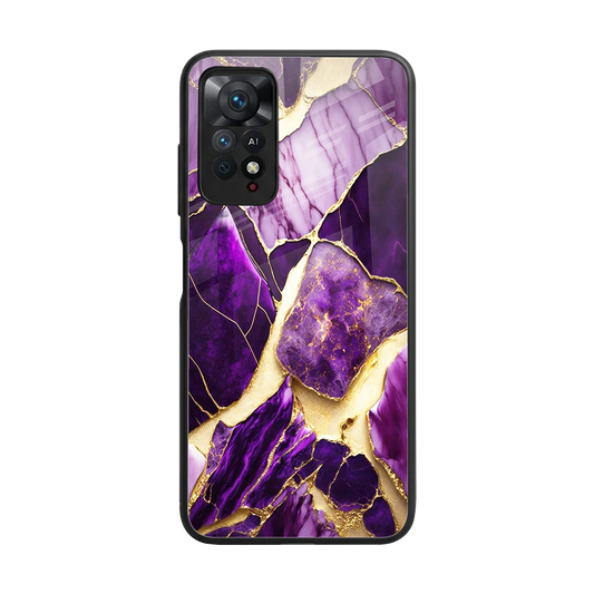 Regal Quartz back phone cover | glass case for redmi note 11 pro