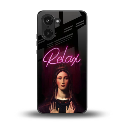 Relax back phone cover | glass case for oneplus nord ce5 5g
