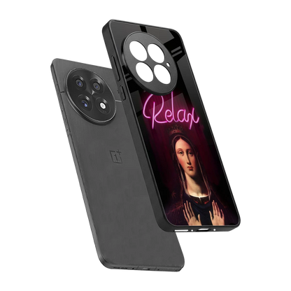 Relax sleek oneplus 13 cover with tempered glass back and TPU edges