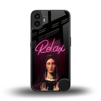 Relax back phone cover | glass case for cmf nothing phone 1
