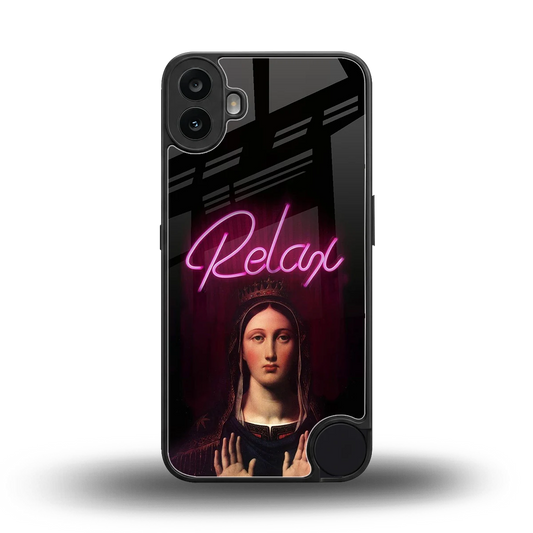 Relax back phone cover | glass case for cmf nothing phone 1