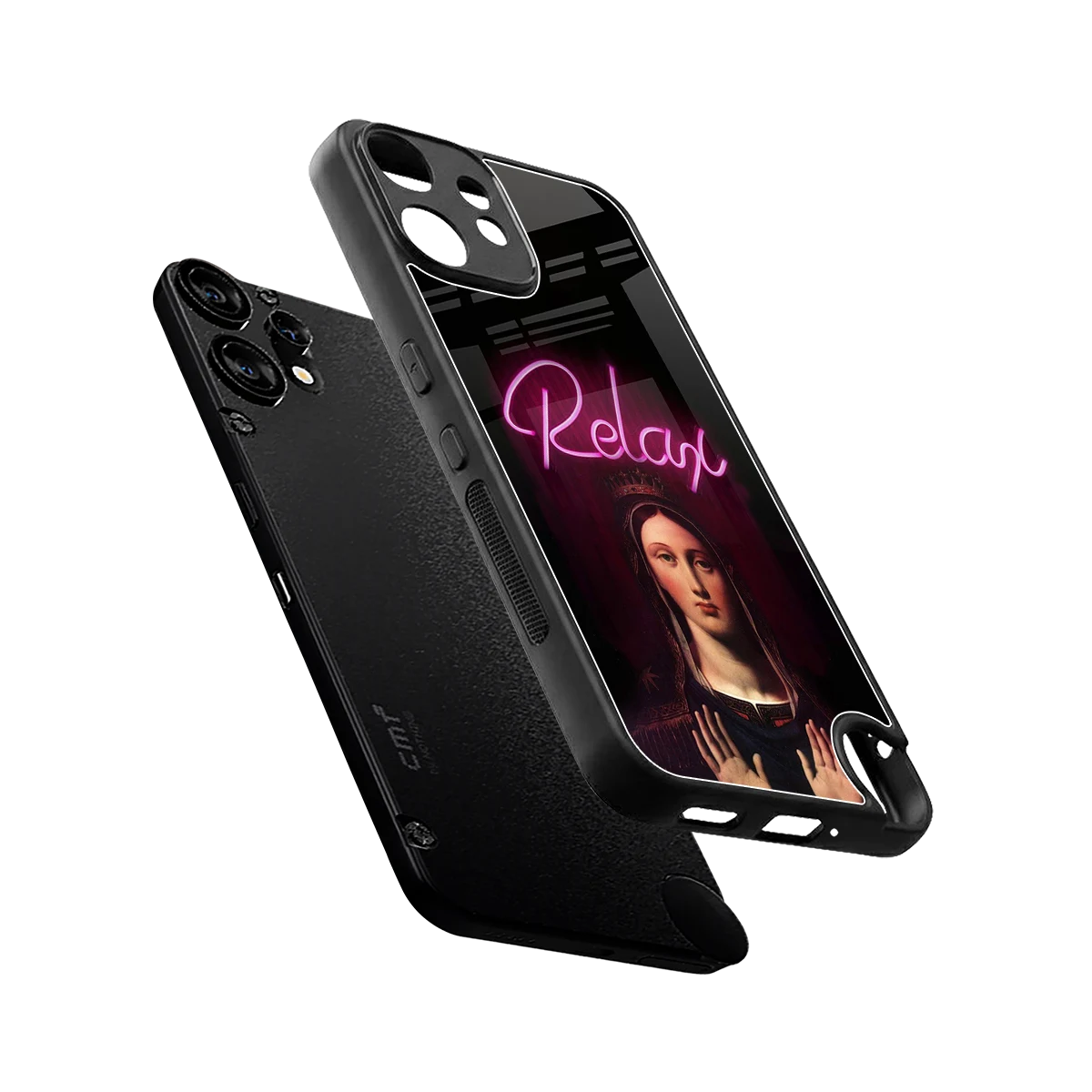 Relax sleek cmf nothing phone 2 pro cover with tempered glass back and TPU edges