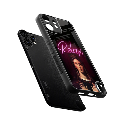 Relax sleek cmf nothing phone 2 pro cover with tempered glass back and TPU edges