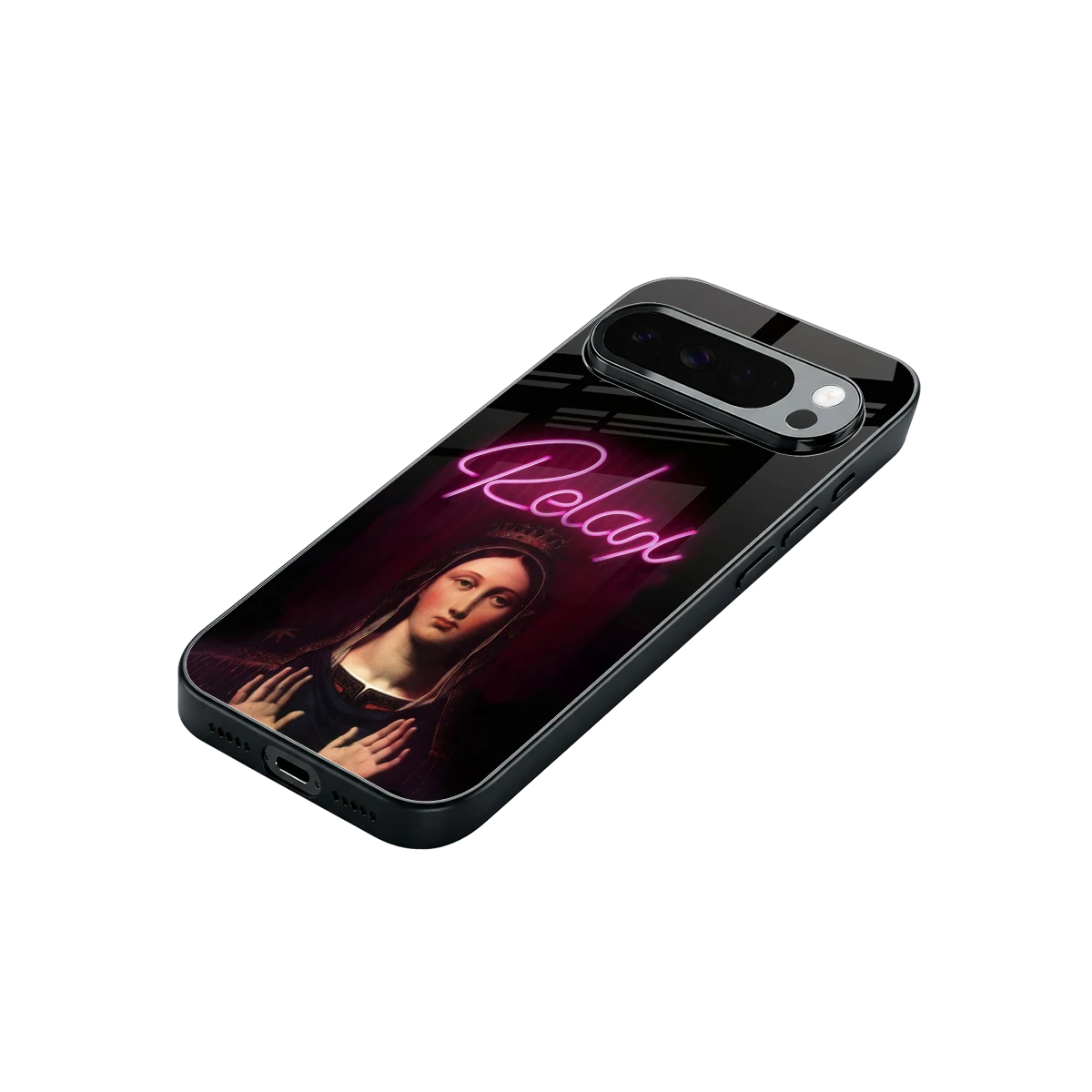 Relax stylish phone case for google pixel 10 pro xl | glossy glass and slim fit
