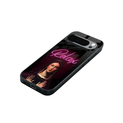 Relax stylish phone case for google pixel 10 pro xl | glossy glass and slim fit