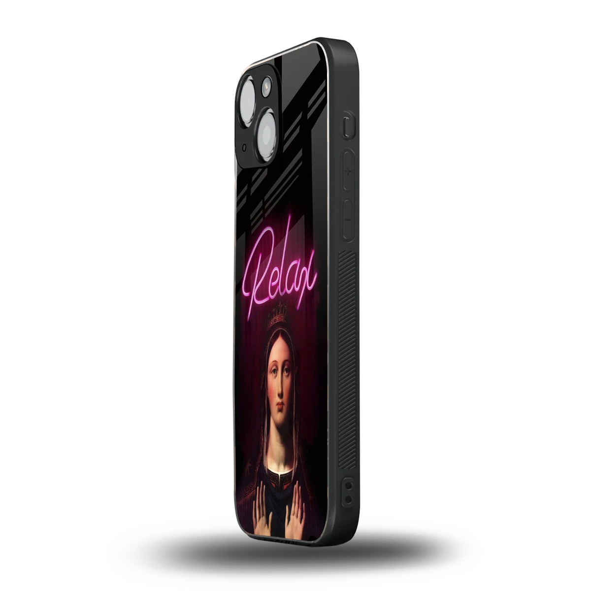 Relax iphone 12 mini mobile cover | shockproof glass phone case