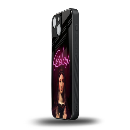 Relax iphone 12 mini mobile cover | shockproof glass phone case