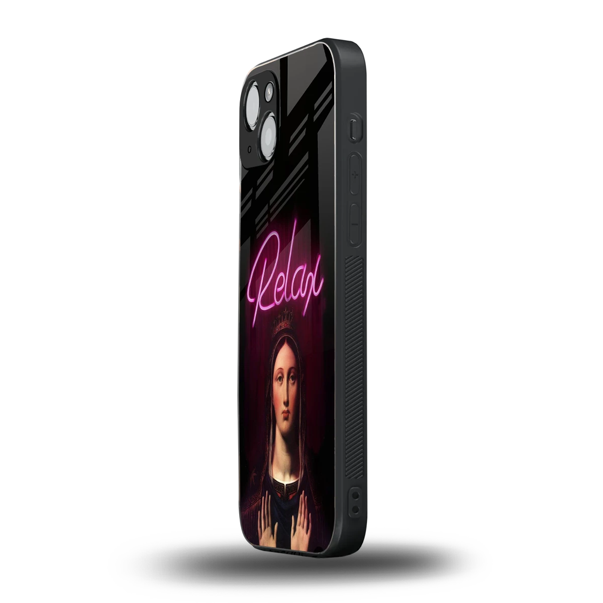 Relax iphone 13 mobile cover | shockproof glass phone case