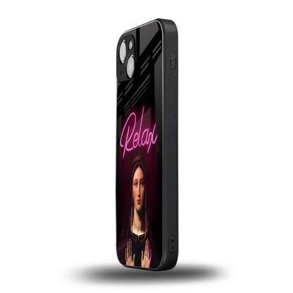 Relax iphone 14 mobile cover | shockproof glass phone case