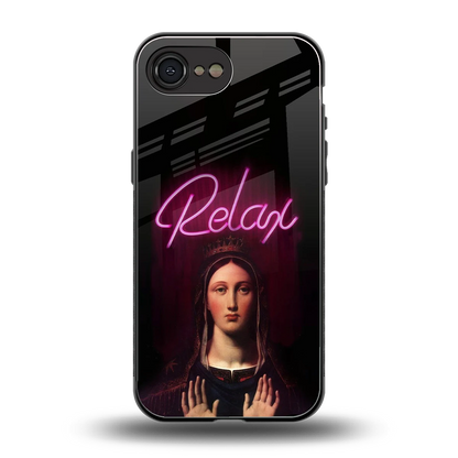 Relax back phone cover | glass case for iphone 16e