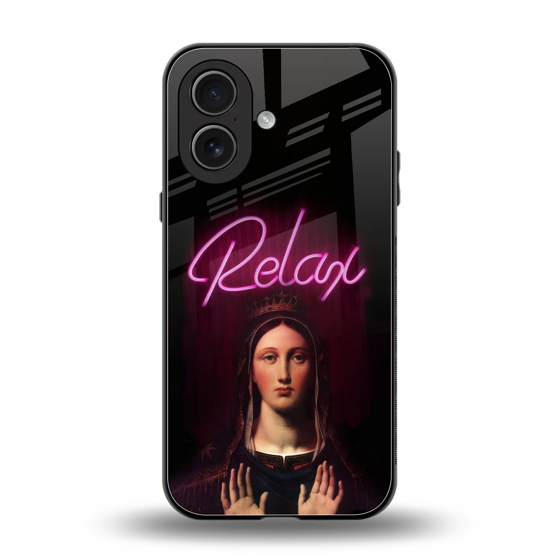 Relax back phone cover | glass case for iphone 17