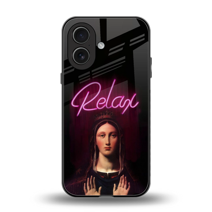 Relax back phone cover | glass case for iphone 17