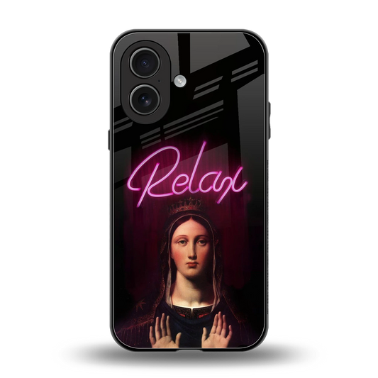 Relax back phone cover | glass case for iphone 17