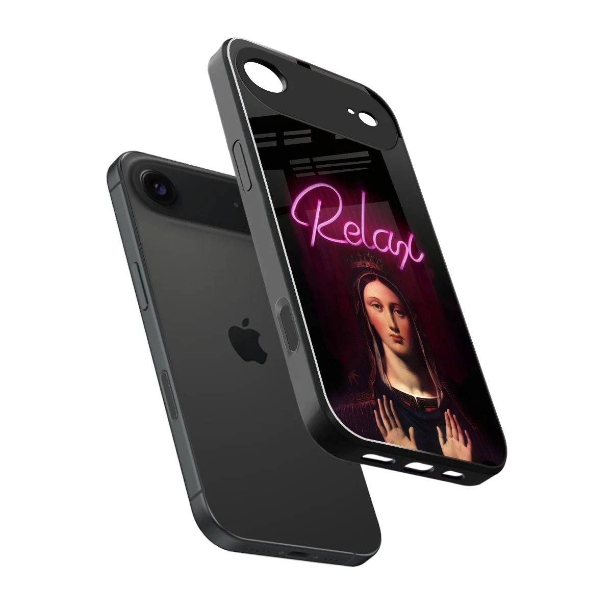 Relax sleek iphone air cover with tempered glass back and TPU edges